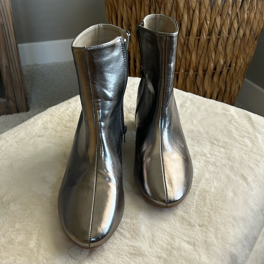 Rue 21 etc Silver Ankle Boots